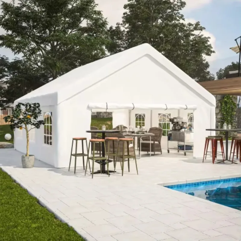 

20x20FT Heavy-Duty Wedding & Party Tent FCJ Comes with 2 Storage Bags and Detachable Side Wall