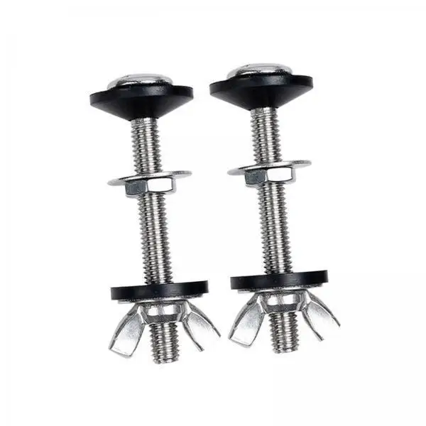 Heavy Duty Toilet Tank Bolts Replacement Nuts Washers Sealing Gasket Set for Bathroom Tank Bowl Leakproof Repair