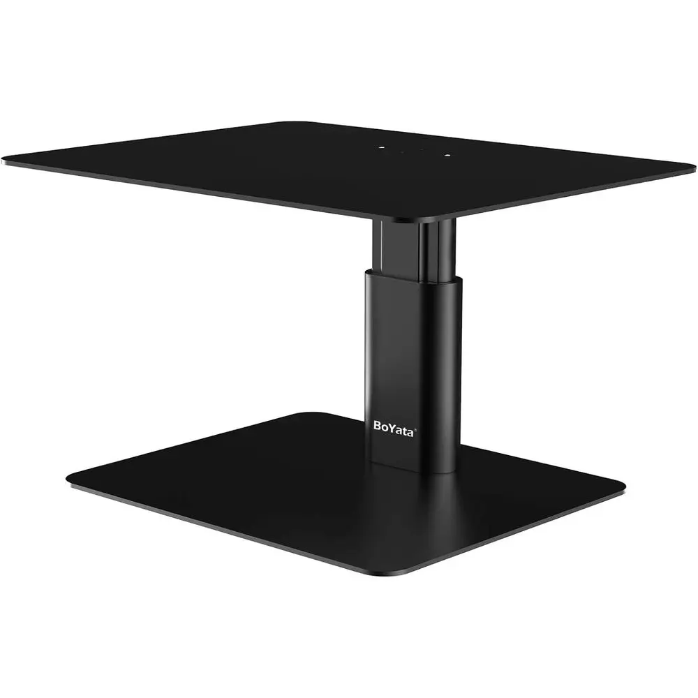 

Adjustable Monitor Riser Metal Computer Stand Compatible with TV, PC, Laptop, Computer, iMac, and All Monitor Displays-Black