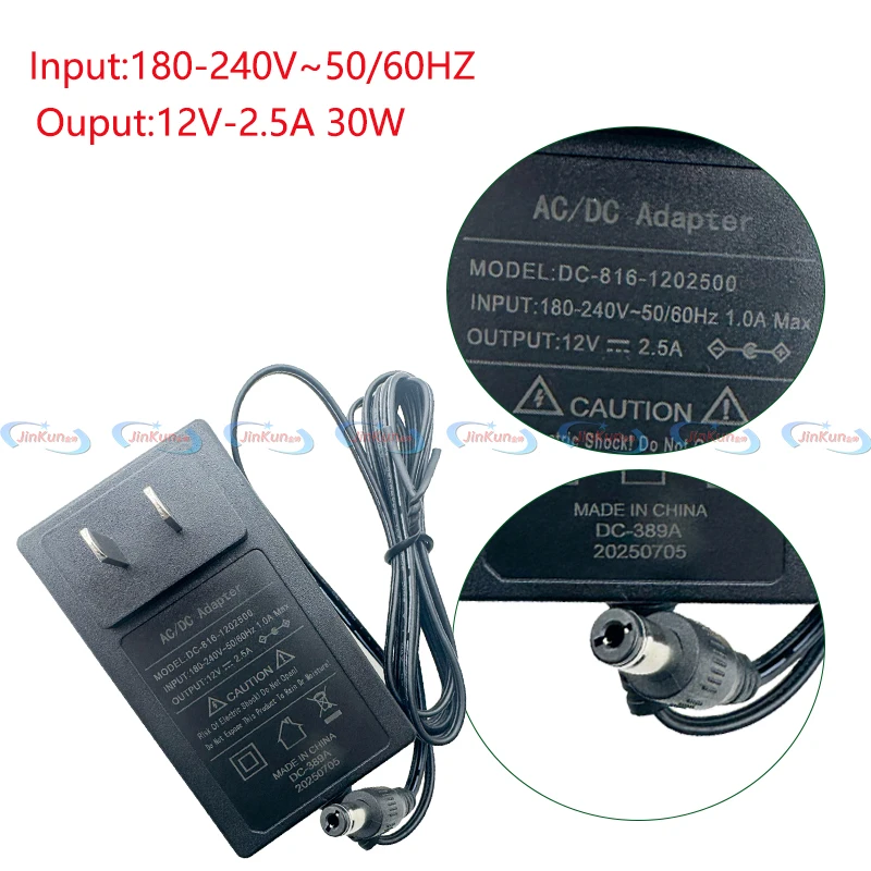 Original power Adapter DECHANG DC-816-1202500 30W 12V 2.5A 5.5*2.1mm AC Adapter Charger for TV LCD Monitor Power Supply