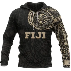 New 3D Fiji Independence 1970 Tapa Style Polynesian Print Hoodies For Men Kid Fashion Streetwear Cool Clothes Hooded Sweatshirts