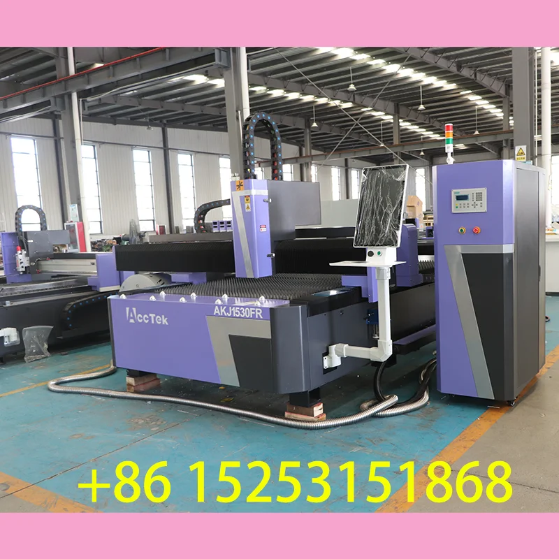 CNC الألياف الليزر القاطع 1000 واط 2000 واط 3000 واط 1530 3015 المعادن القاطع الألياف البصرية آلة القطع بالليزر لأنابيب ألواح الصلب