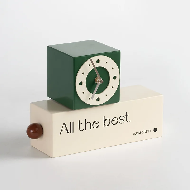 

Zml living room & bedroom rotating clock - premium decorative ornament for entryways, home, and office desktops