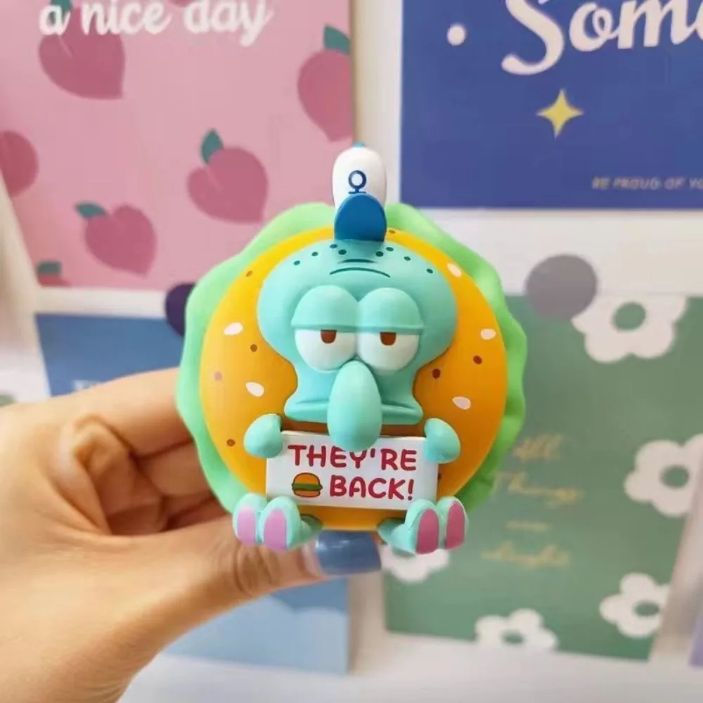 SpongeBob Schwammkopf Burger Serie Blind Box Pie Big Star Octopus Brother Handgemacht Trendy Play Car Desktop Ornament Geschenk