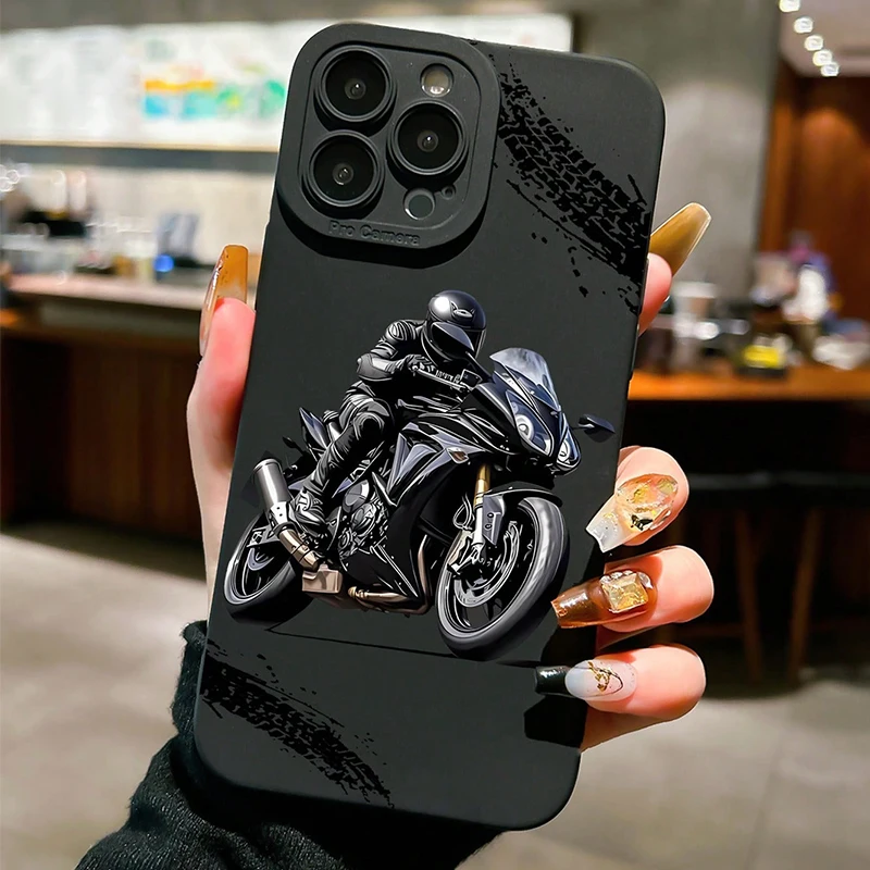 

Motorcycle Biker Graphic Street Fashion Phone Case For Xiaomi Redmi Note 14 13 12 Pro Plus 5G 12S 11 10 Redmi 14C 13C 12C Cover