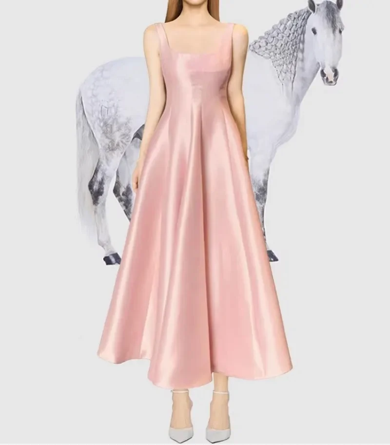 Abito da donna elegante in raso bianco aderente da sera per feste, abbigliamento da donna vintage, design da passerella, compleanno estivo