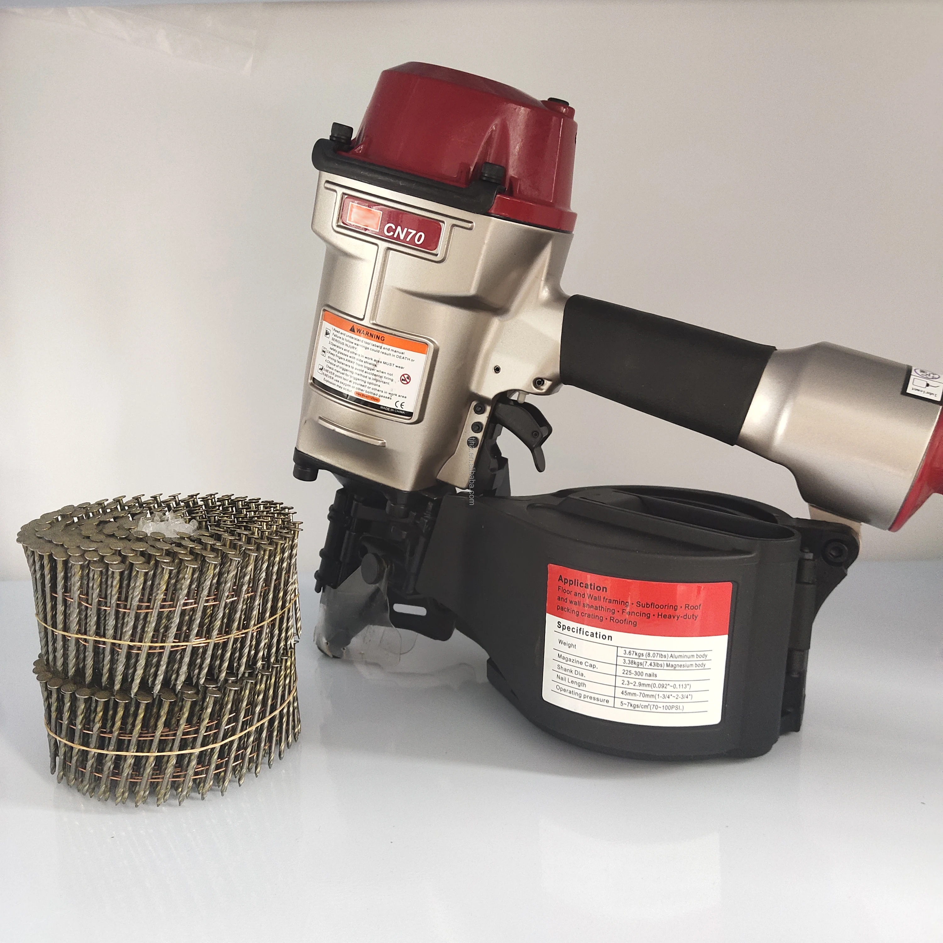 هوائي 2 1/2 في لفائف انحياز بائع المسامير لفائف حبالي بائع المسامير SENCO MAX BOSTITCH CN55 DW46RN DCN45RNB CN65 AN454 8V0001N GRTCS250