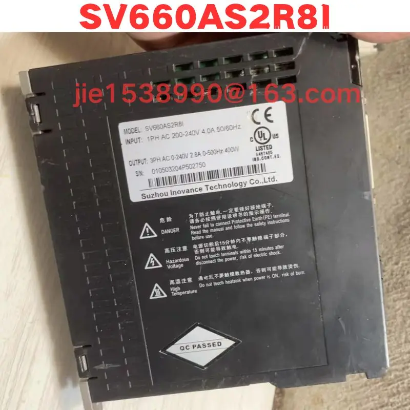 Used Servo Driver SV660AS2R8I Normal Function Tested OK Latest Quotation