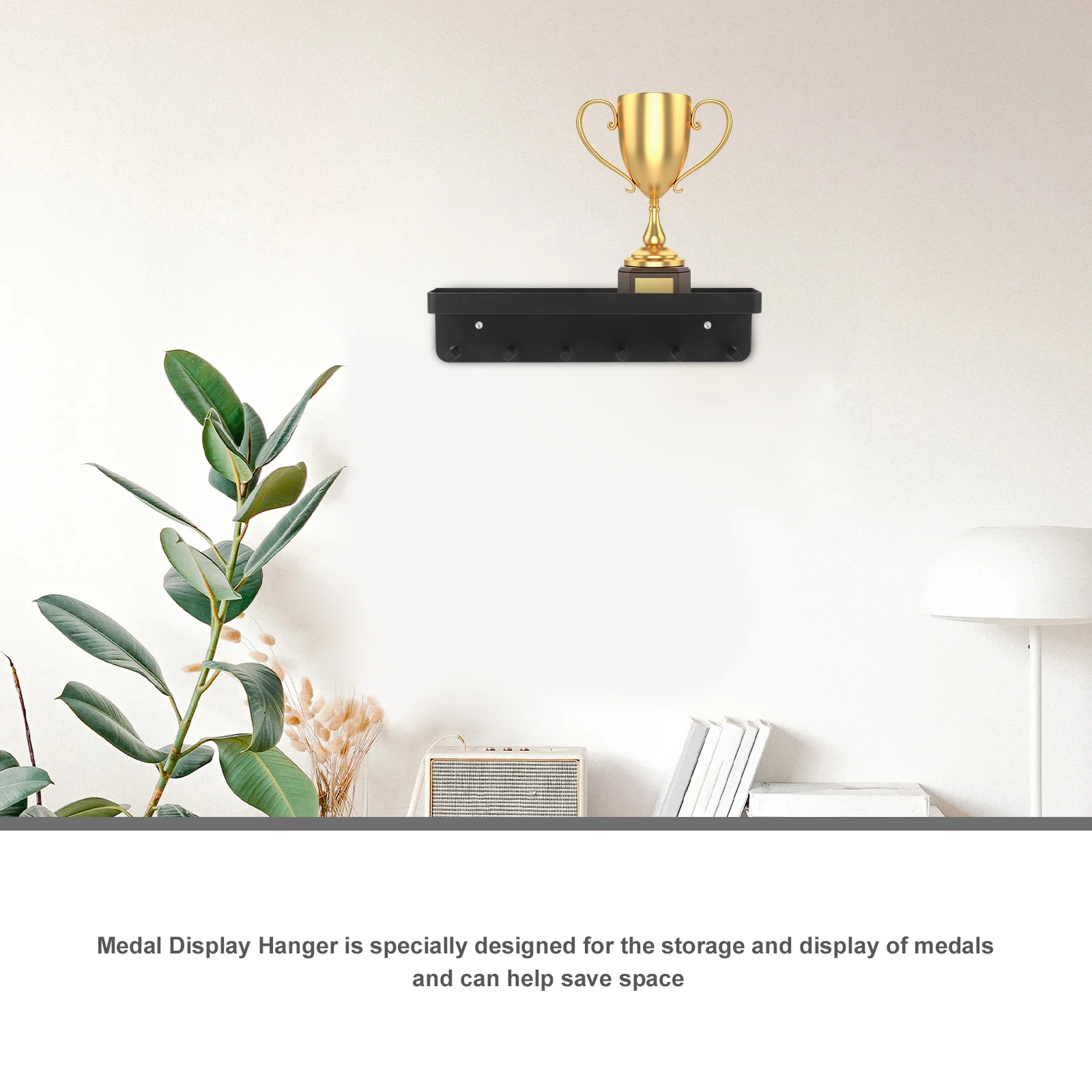 

Stainless Steel Medal Holder Wall Mounted Medal Display Rack for Running Sports Race Medals Storage Hanging Organizer Bracket