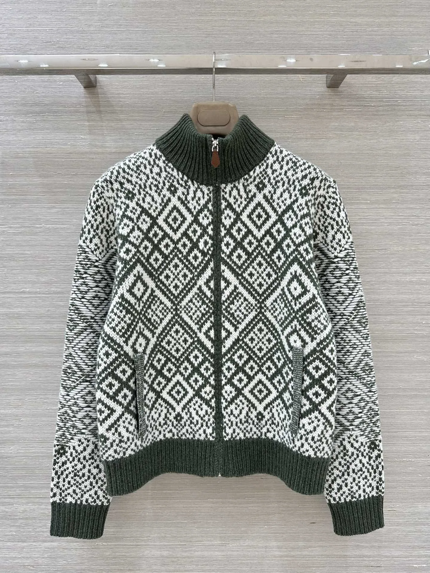 

Cisas Holiday Color Blo Camere Knitted Cardigan Women's Warm Outerwear Stand Collar Long Sve Woolen Knitwear