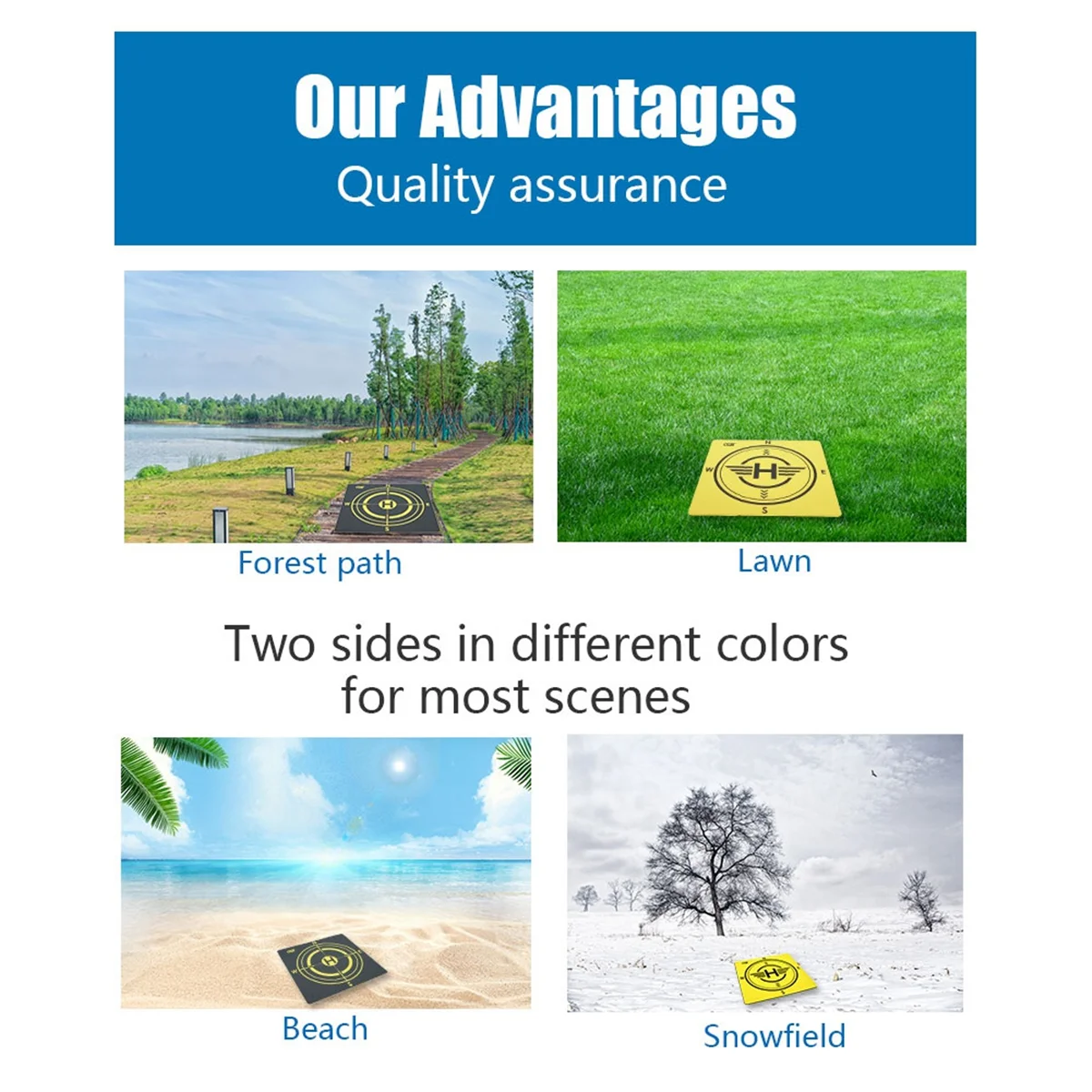 Новый дрон Tarmac Coordinate Pad 43 см для DJI Avata 2/3 Pro, складная посадочная площадка, воздушная координатная площадка