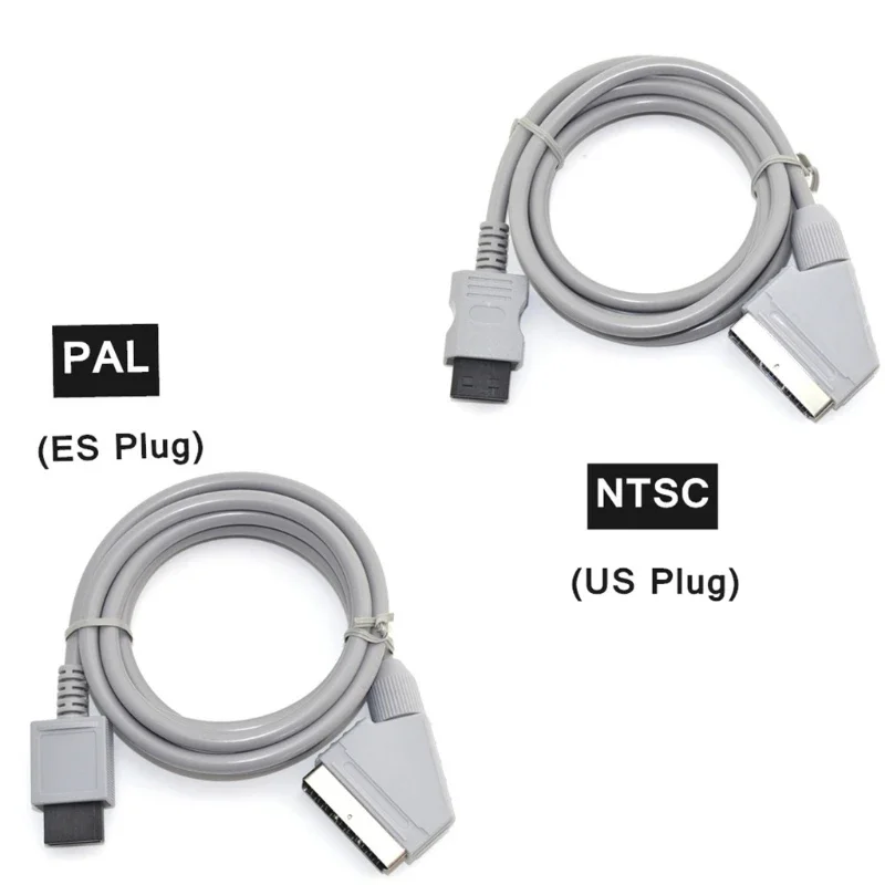 1.8m RGB Scart Video Cable Cord for Wii NTSC Game Console