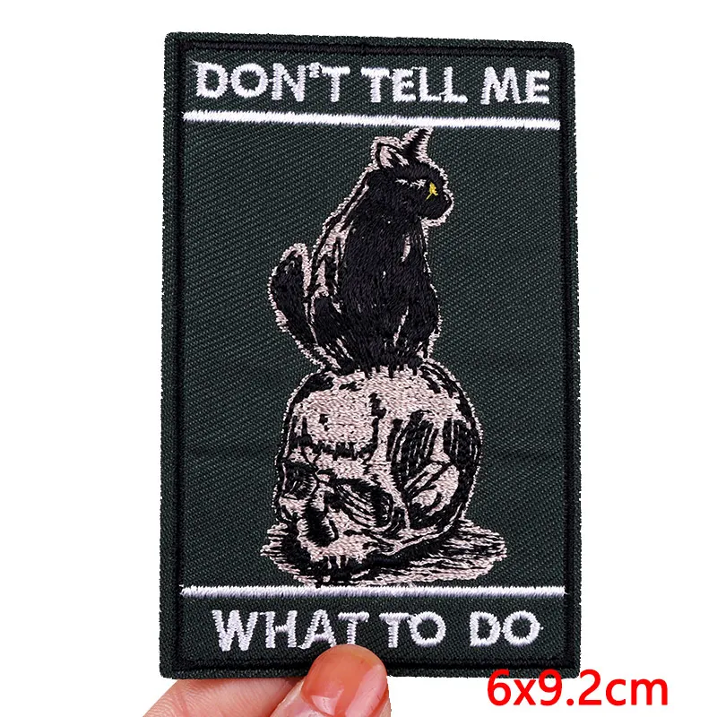 Cat Tarot Embroidey Patch Cartoon/Animal Embroided Patches Jacket Sew DIY Iron On Patch For Clothing Thermoadhesive Patches