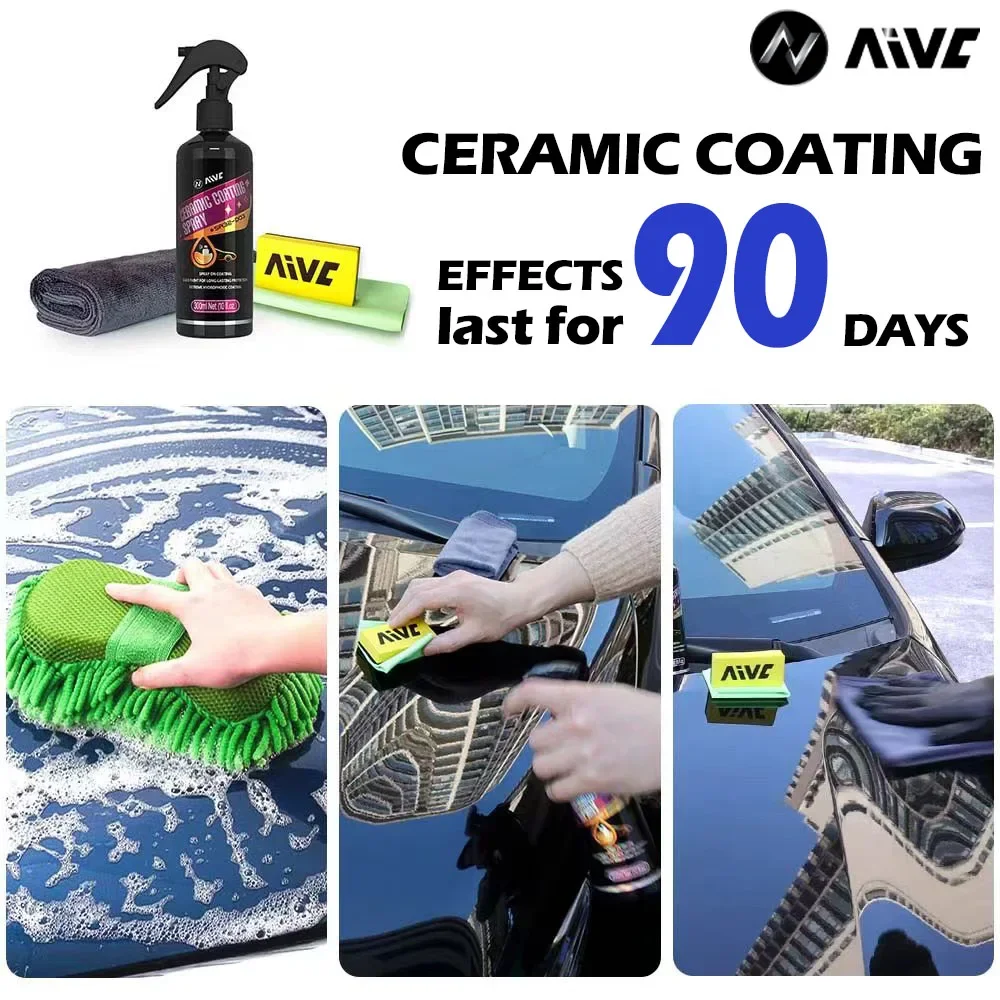 Keramische autocoating Spray Nano keramische autocoating voor autolakverzorging Kristal Duurzaam Glansbescherming Autopolijsten Detaillering