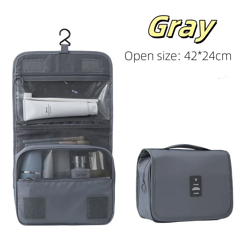 Hoge kwaliteit reismake-up tas Waterdichte toiletartikelen Organizer Dames Neceser Badkamer Haak Waszakje Haak Make-up opbergtas