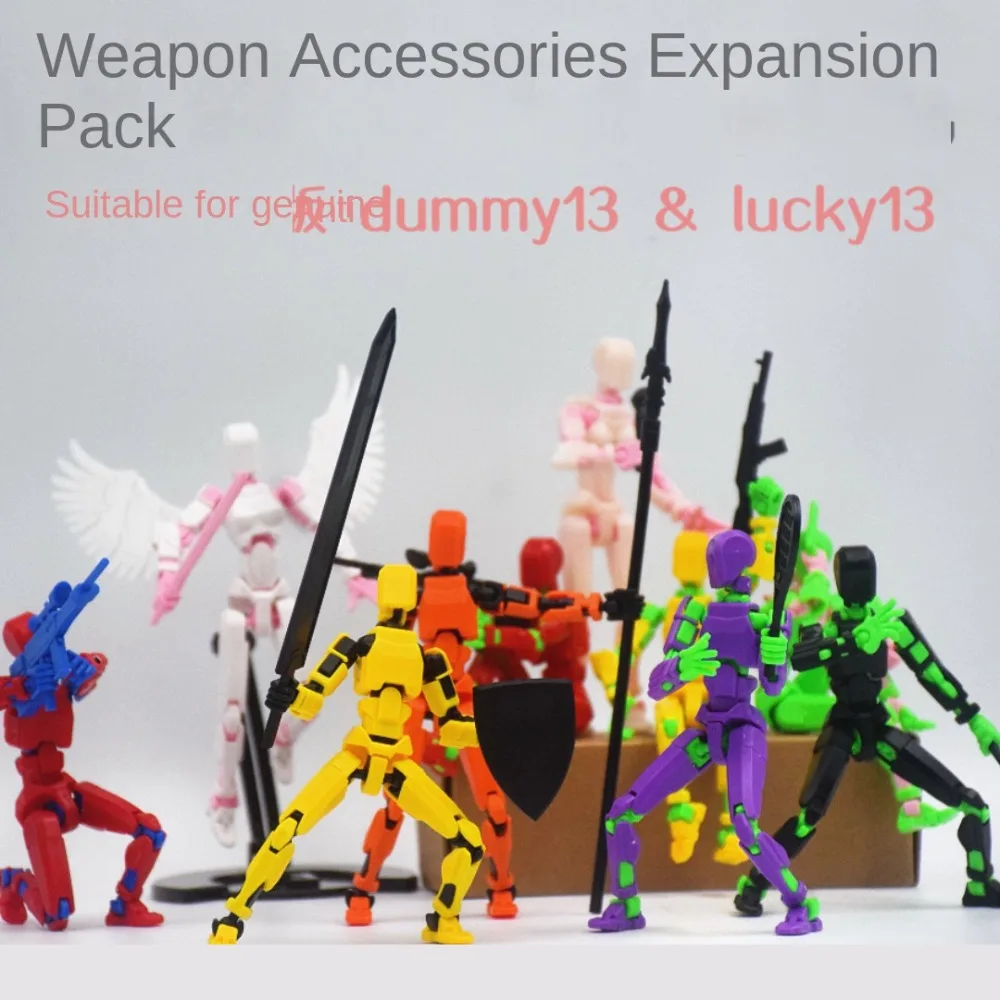 Action Figure 6/8 Wings Movable Robot Multi-Jointed Dummy 13 3D Printed Mannequin Novelty Cute Shapeshift Robot Christmas Gift