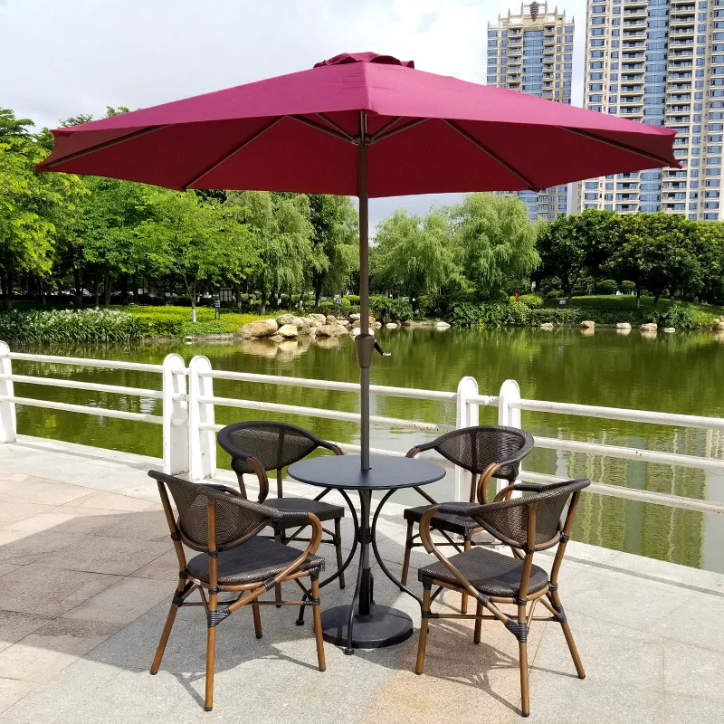 

Outdoor Xingba tables and chairs rattan chairs B & B courtyard cafe bar milk tea shop balcony modern leisure waterproof