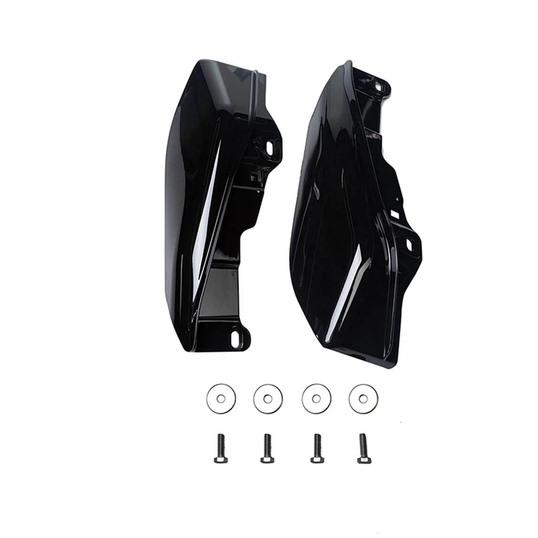 

A30F-Motorcycle Gloss Black Mid-Frame Air Deflector Heat Shield For Touring Electra Glide Street Road Glide 2009-2016