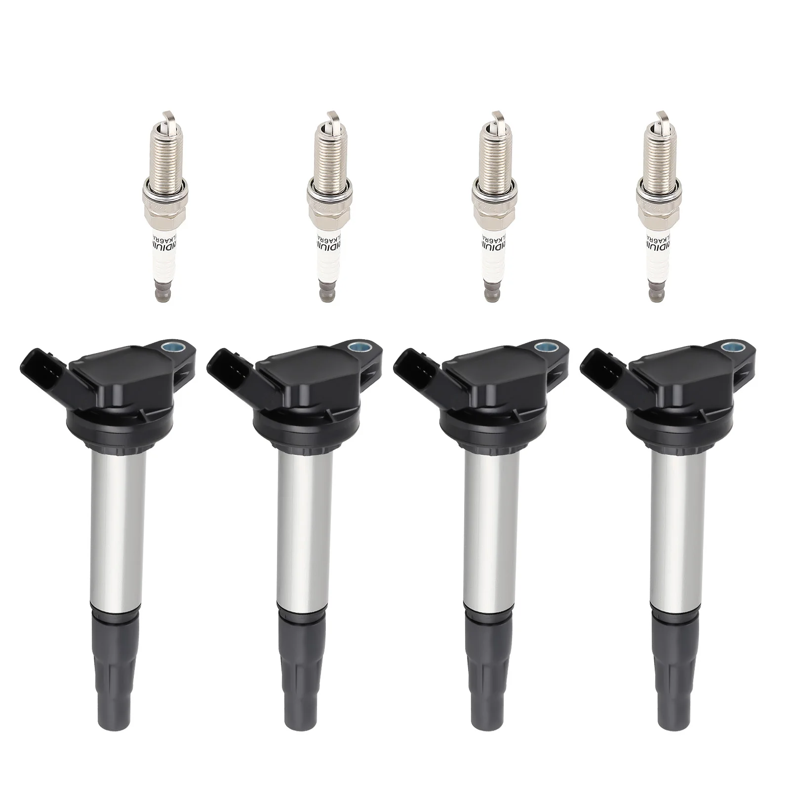 

4X Ignition Coils + 4X Spark Plugs Set For Toyota Corolla iM 1.8L L4 2017-2018