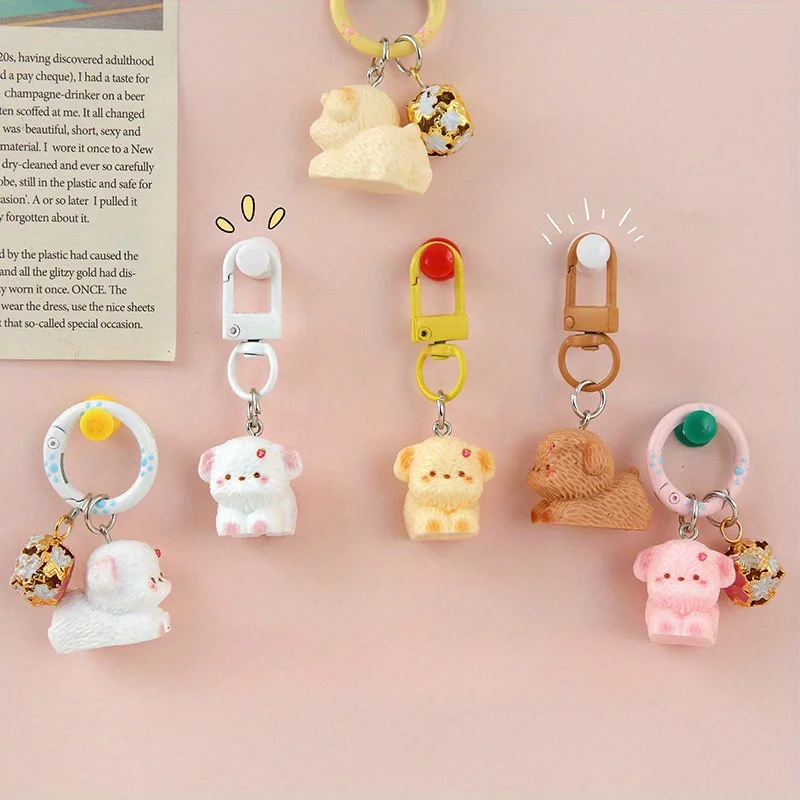1pc Cute 3D Dog Keychain, Cute Bag Accessories and Phone Pendant, Creative Gift for Best Friend Girl, Couple, Valentine's Day