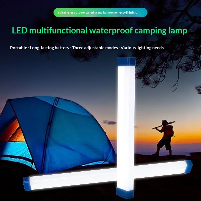 17/32CM LED Rechargeable Tube Camping Light Magnetic Suspension Portable Light Bulb for Emergency,Night Market,Outdoor Lighting