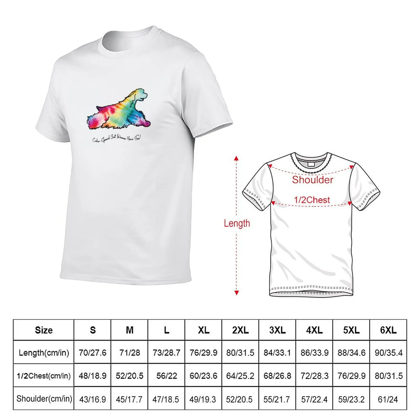 Cocker Spaniels Just Wanna Have Fun! T-Shirt funny gifts cotton graphic tees shirts graphic tee men