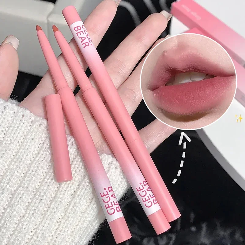 8 สี Matte Lip Liner ลิปสติกปากกากันน้ํา Non-stick Cup Smooth Velvet Lipliner ดินสอ Nude Lasting Lip Tint แต่งหน้าเครื่องสําอาง