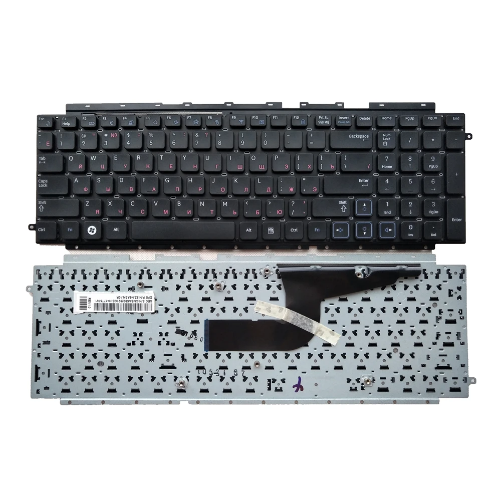 

New US Russian Belgian Keyboard For Samsung RC710 NP-RC710 RC711 NP-RC711 Without Frame p/n:9z.n6asn.10r RU BE