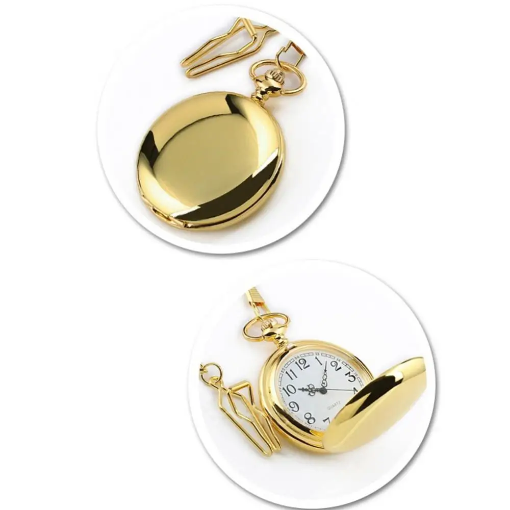 2022 Silver/Bronze Tone Fullmetal Alchemist Pocket Watch Cosplay Edward Elric Anime Design Boys Pendant Necklace Chain Best Gift