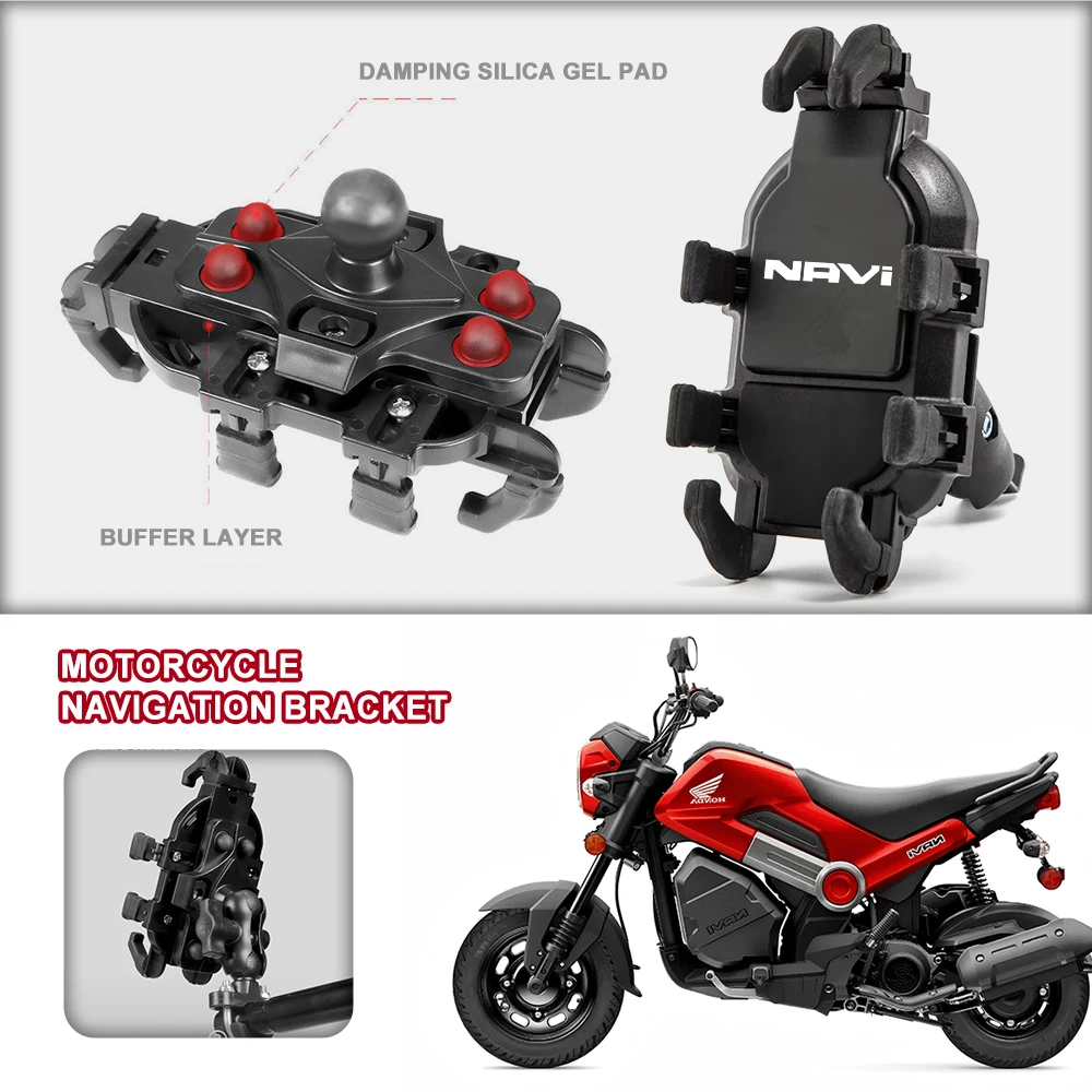 Quick Install Motorcycle Phone Mount Waterproof Handlebar mount For HONDA DREAMWING Navi 110 Navi110 Navi 110