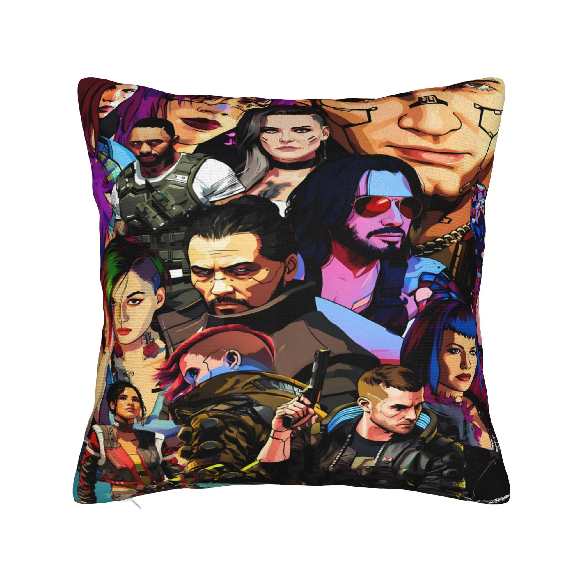 2026 New Hot Anime Pillow Cover  Square Cushion Cover Morden Pillow Case For Chair Sofa Home Decor