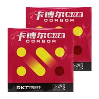 Reactor Cabor 2PCS Table Tennis Rubber with Cake Sponge Stick Ping Pong Rubber Popular Rubber for Table Tennis Training Rubbers