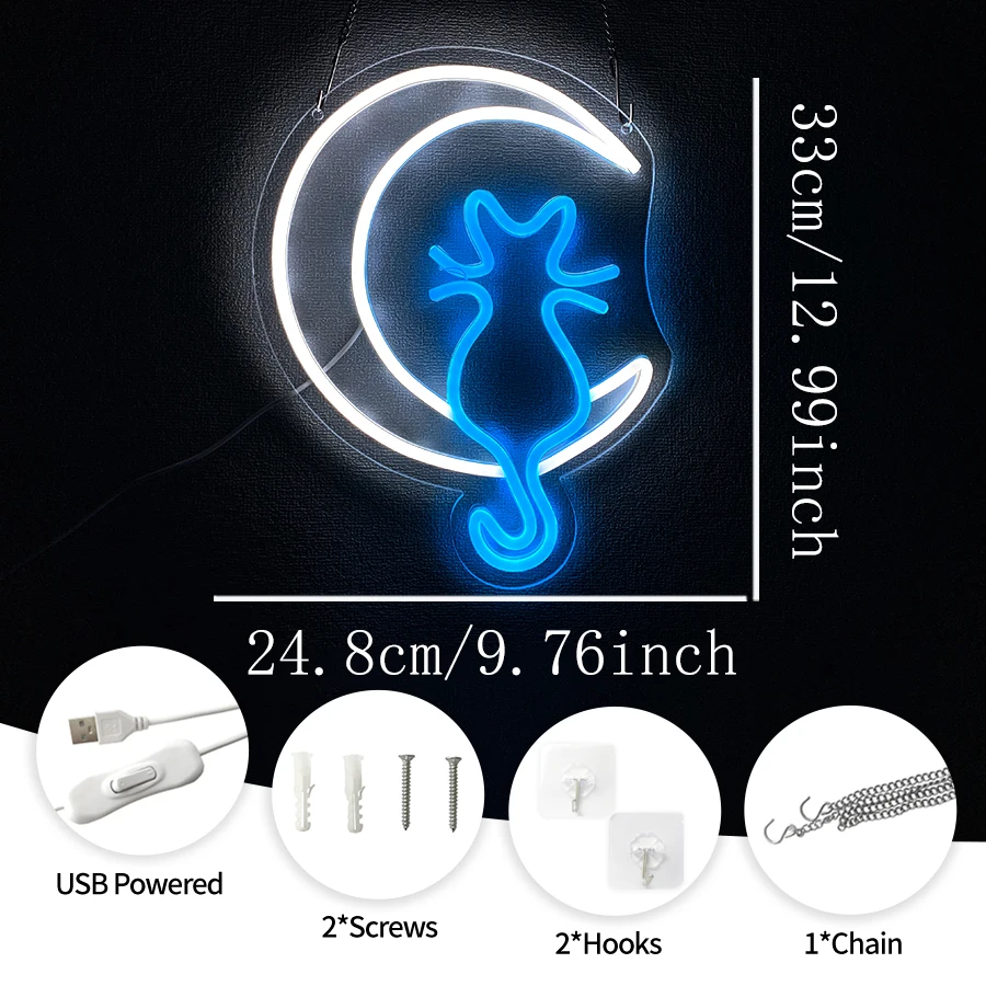 Animation Neon Sign, Moon And  - Home Office Icon 评论和价格