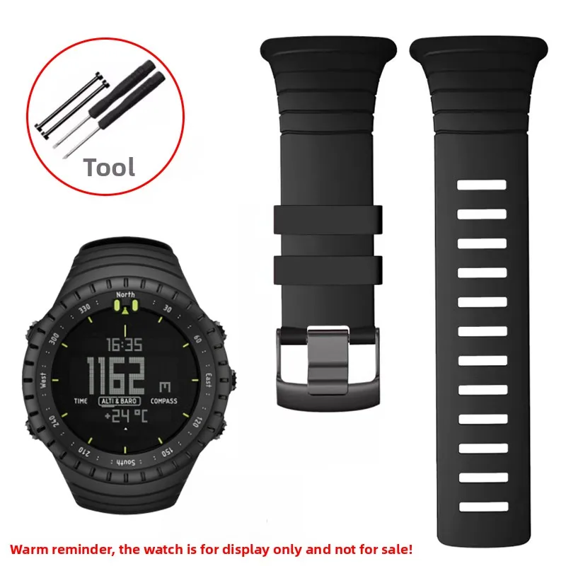 Подходит для ремешка SUUNTO Core, серии Songtuo Core Source, силиконовый ремешок для спортивных часов, для активного отдыха и альпинизма.