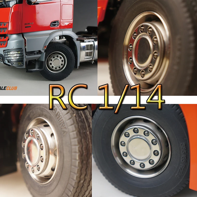 RC 1/14 Metal Wheel Retainer Suitable For Tamiya For Scania For Man Actros For Volvo For Benz Car Parts Rc Truck Trailer Tipper