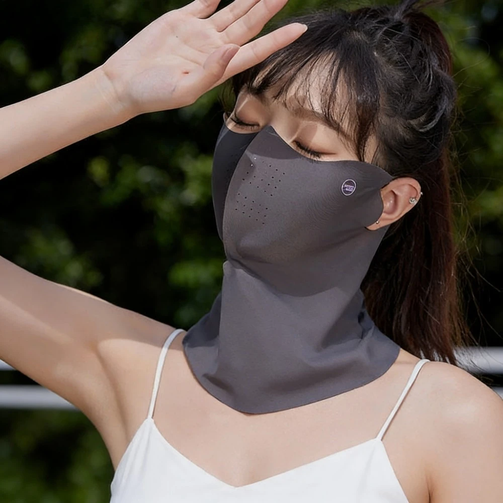 

Reusable Washable Ice Silk UV Face Cover for Running Cycling Sports