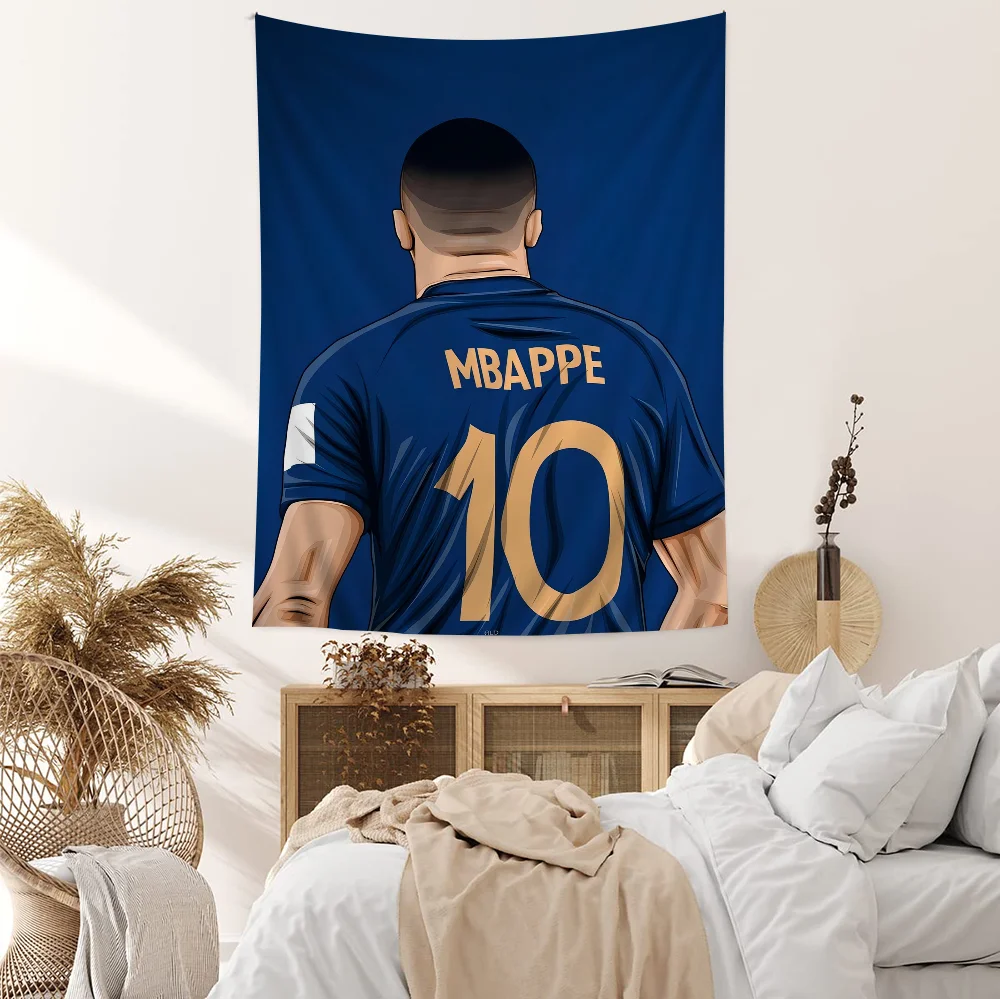 Football Cool-M-Mbappe Superstar Hanging Bohemian Tapestry Hanging Tarot Hippie Wall Rugs Dorm Japanese Tapestry