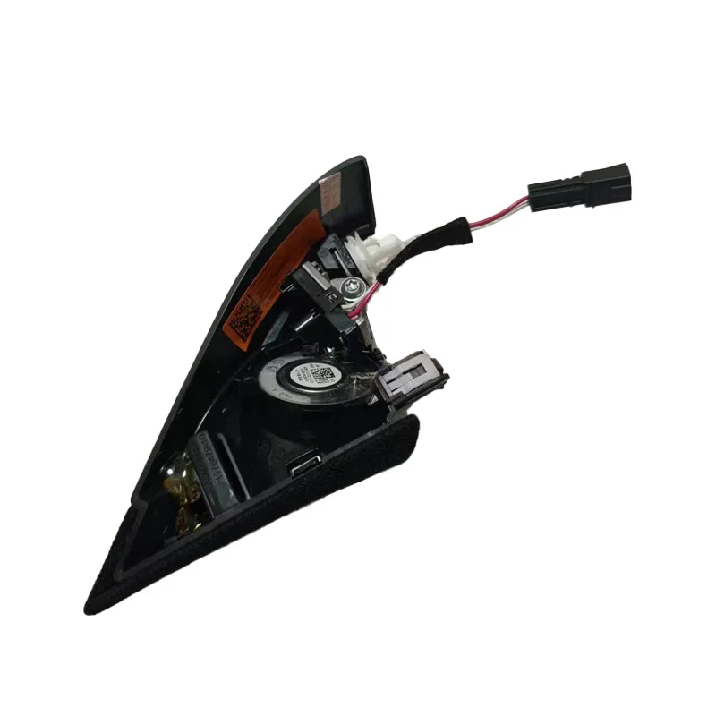 Couvercle de klaxon noir pour haut-parleur Tesla 2024 modèle 3, miroir des Highlands, pilier A, Triangle triple