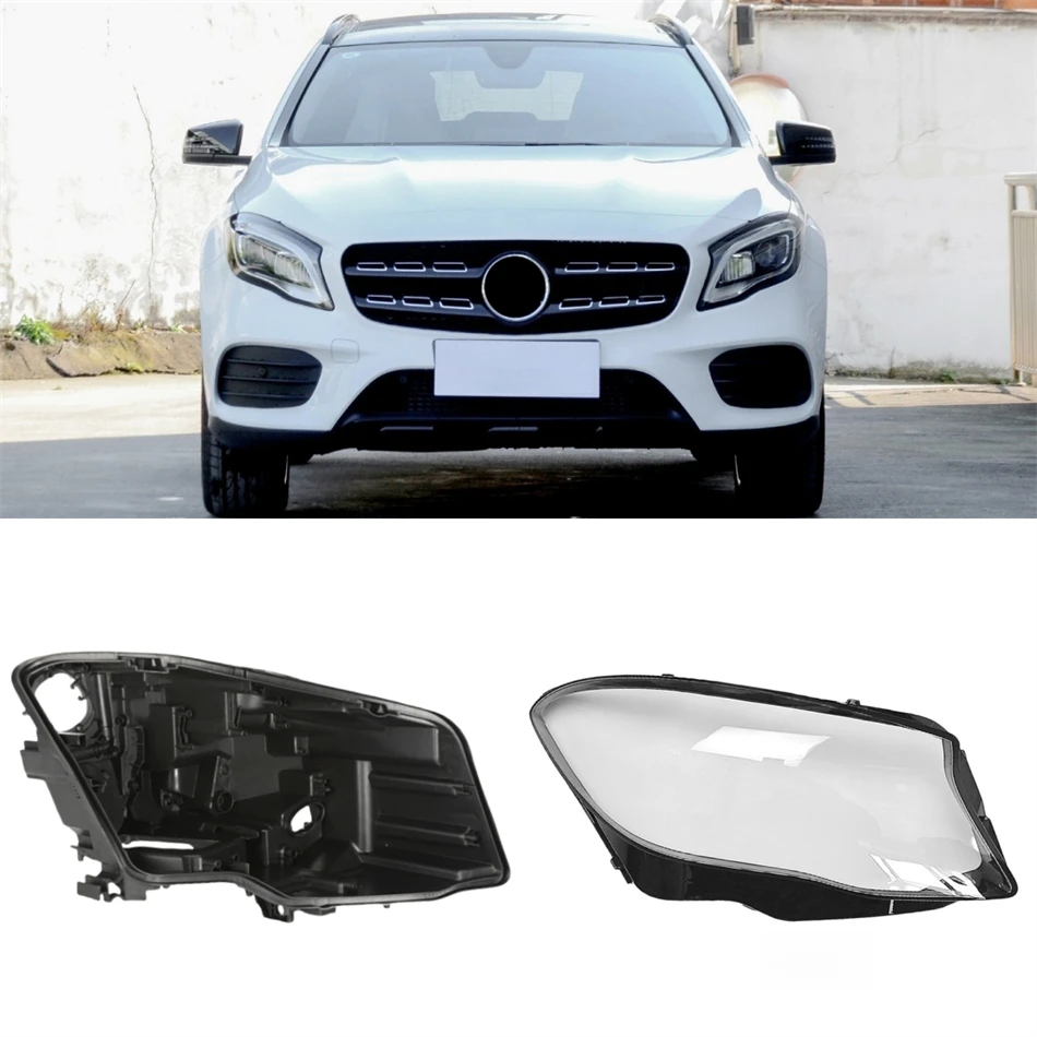 

Для Mercedes Benz GLA W156 2018 2019 2020 GLA200 GLA220 GLA260 автомобильные аксессуары базовая фара корпус задний дом абажур крышка