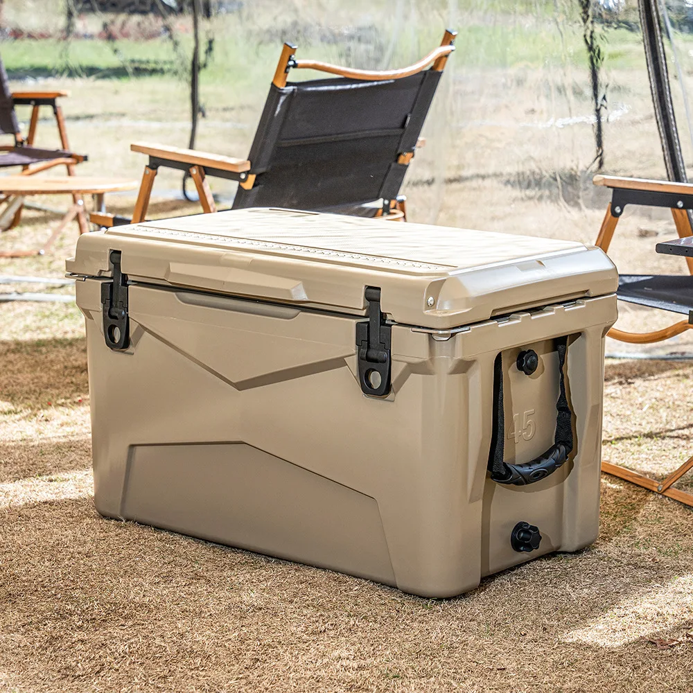 Exclusive Large Capacity Camping Insulated Cooler Box Long Ice Retention Portable Car Refrigerator For Outdoor Fishing Picnic