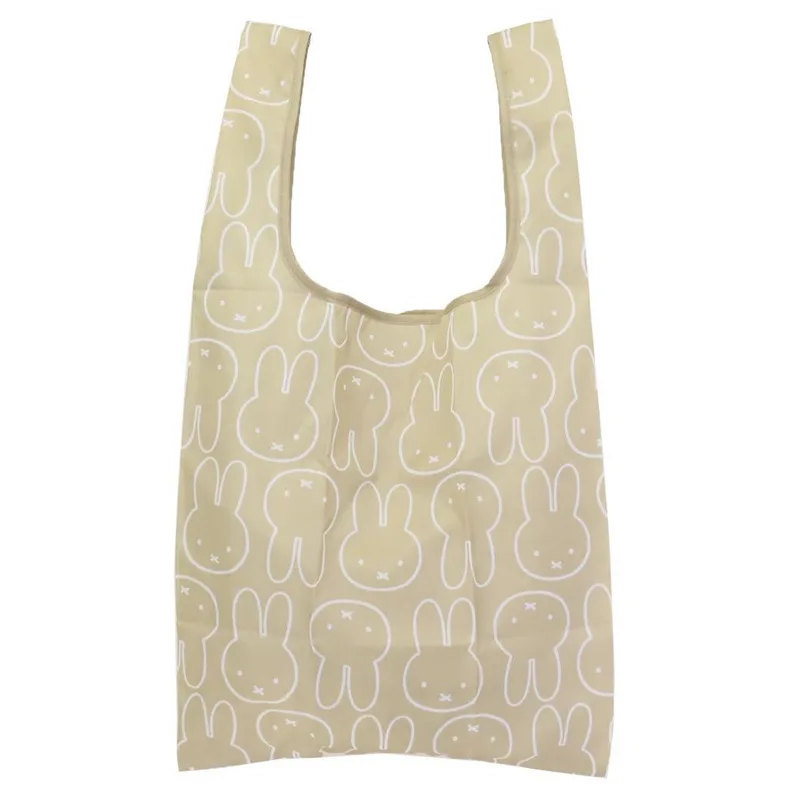 Bolsa de compras Anime Miffy, bolsa de compras plegable con estampado de dibujos animados, lavable, con diseño de conejito, bolsa de compras para supermercado