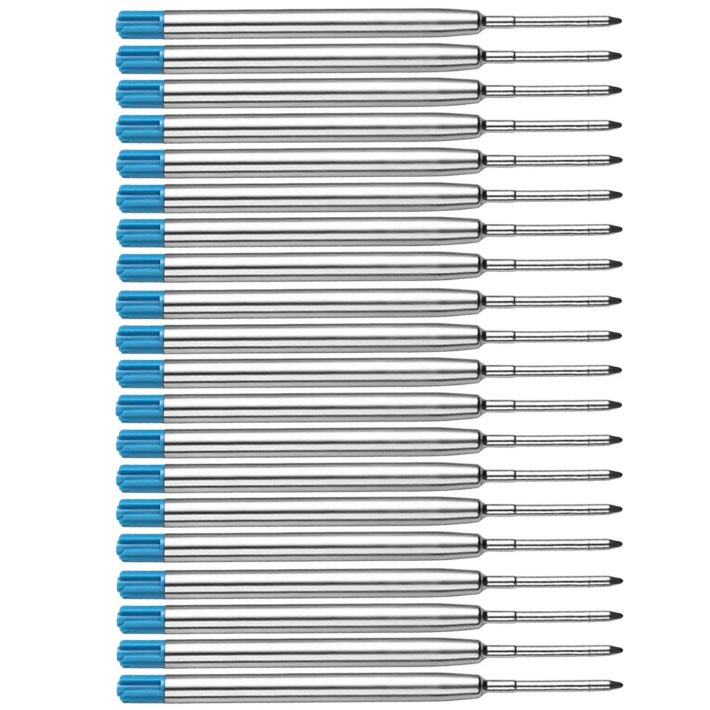 

20Pcs Gel Ink Pen Refills Standard Compatible Leakproof 1mm Metal Tip Writing for Craft Doodling Scrapbooking