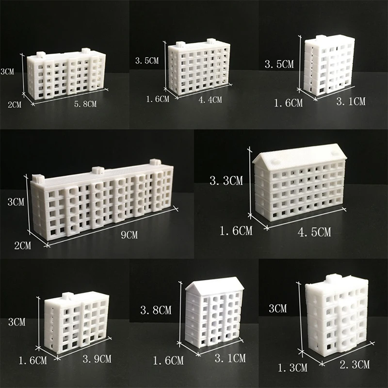 Miniature Simulation Building Model Kit ABS Architeture City Villa For Various House Diorama Kit Sand Table Scene Materials 1PCS