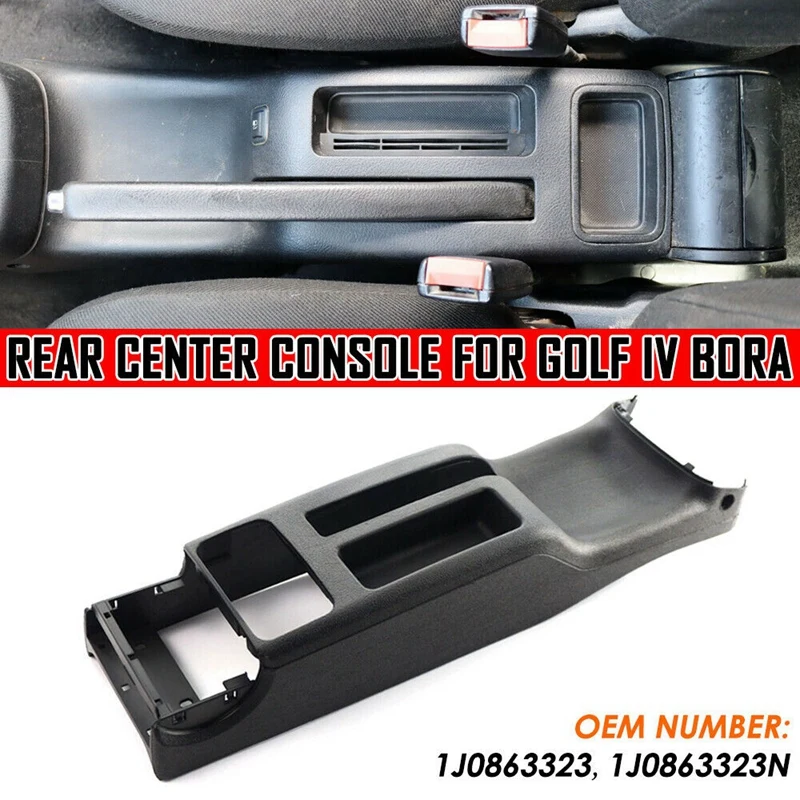 

For-Jetta Golf IV Bora Rear Center Console Cup Holder Black 1J0863323