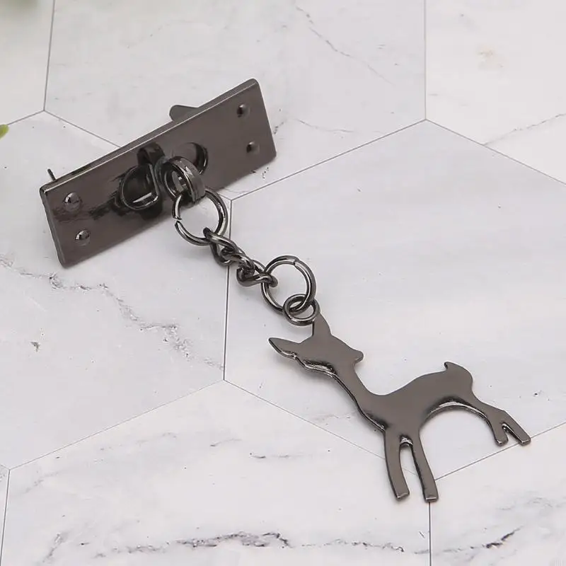 K3KD Deer Pendant Metal Decoration for DIY Handbag Craft Cofty Bag Hardware