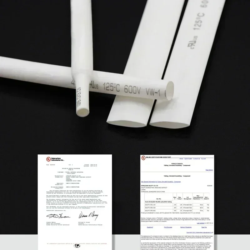 1~25m White 2:1 Heat Shrink Tube Diameter0.6mm~80mm Heat-shrink Tubing Wire Repair Protector Cable Connector Insulation Sleeving