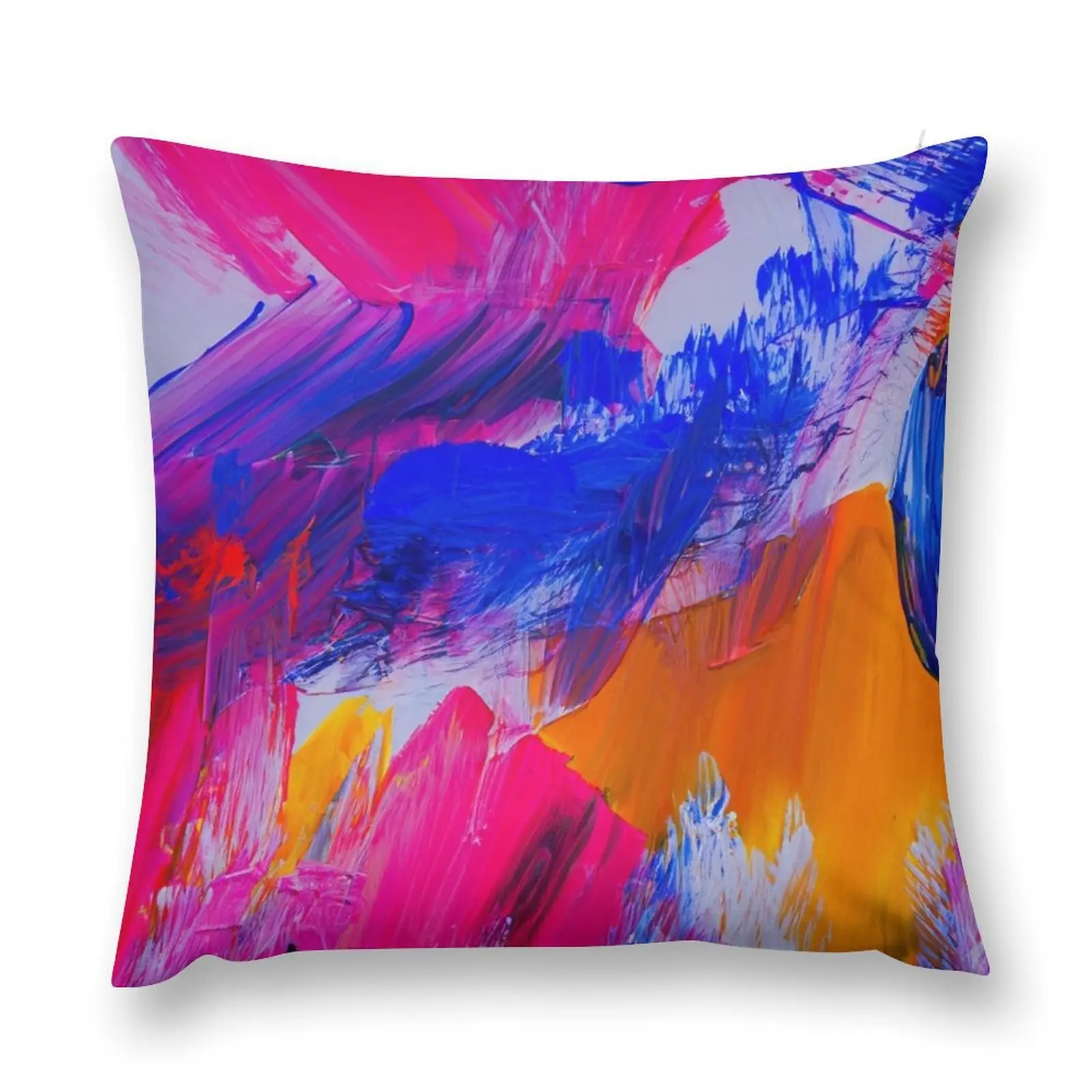 Bold brushstrokes paiting - abstraction Throw Pillow Cushions For Children Pillows Aesthetic Pillowcase pillow