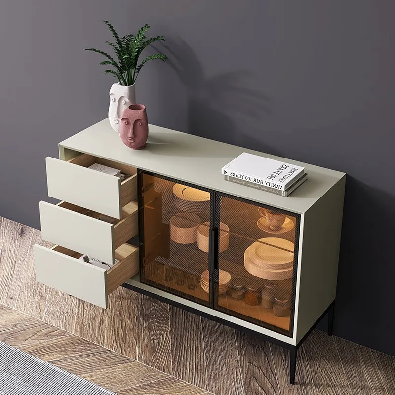 مشرق تزيين خزانة للغرفة المعيشة عرض رائع الزجاج الطعام خزانة جانبية خزانة الشاي أثاث المنزل Komod XY40GZ #2