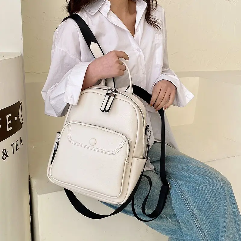 2023 New Women's Bags Trendy Versatile Handbags Crossbody Bags Fashion Backpacks Students Light Luxury PU Shoulder Bag