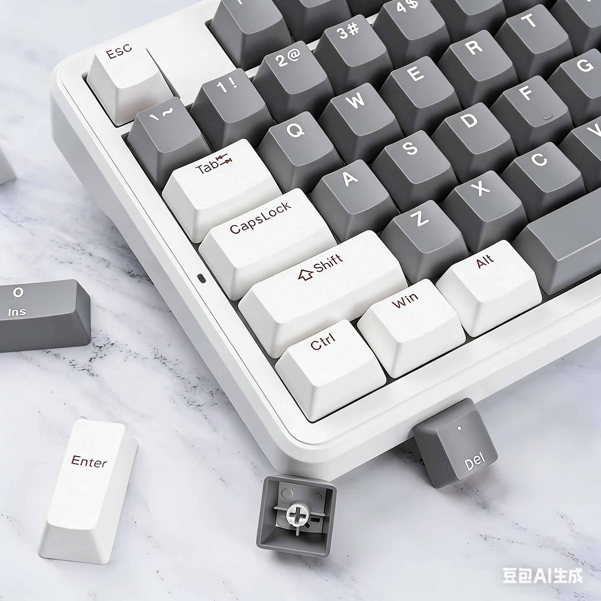 Keycaps PBT 104 Keys OEM Profile Dual Color Injection Molding Process Spherical Keycap For Cherry MX Switch